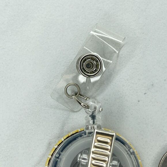 Bee Happy Flower Clip Retractable Reel School Work Badge ID Holder - Picture 5 of 8